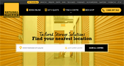 Desktop Screenshot of nationalstorage.com.au