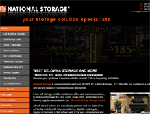 Tablet Screenshot of nationalstorage.ca